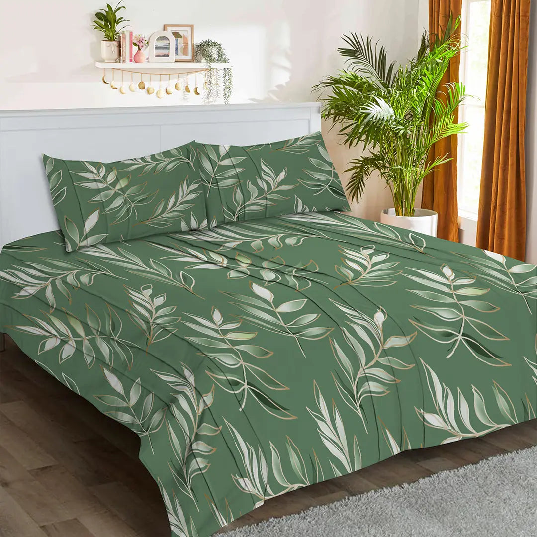 Dingley Ash Leaf - Printed Bed Sheet Set