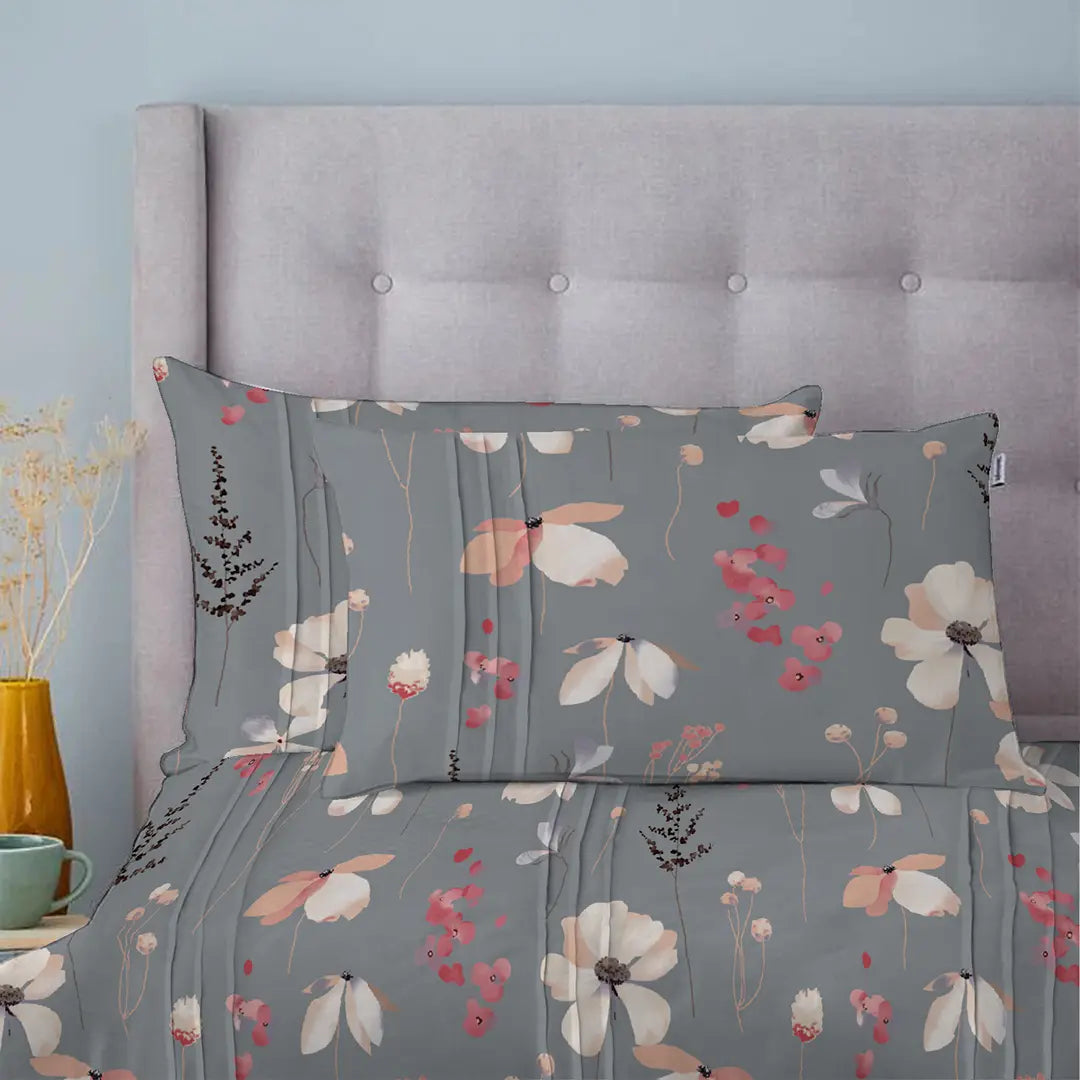3/6 Piece - Dove Grey Petals Set - 2040