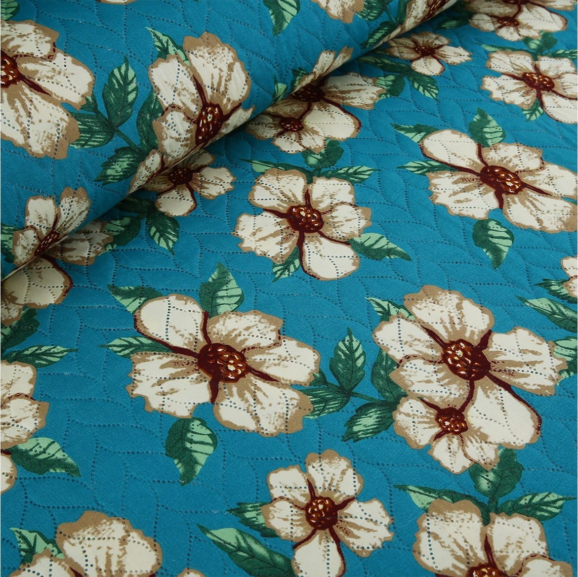 Turquoise Flora - Bedspread Set