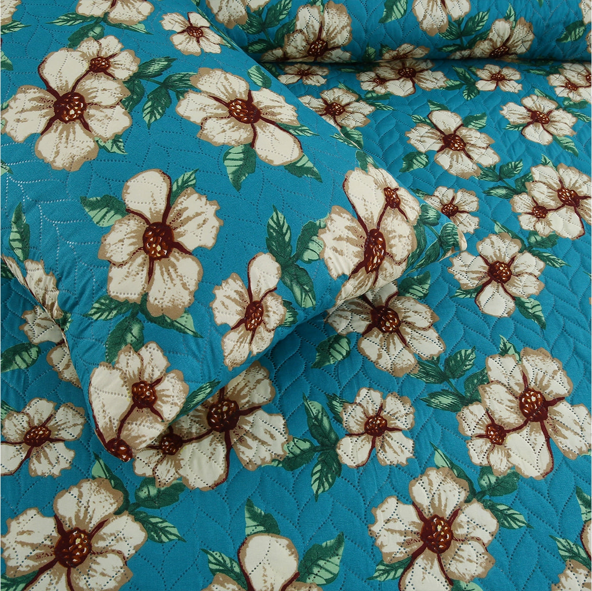 Turquoise Flora - Bedspread Set