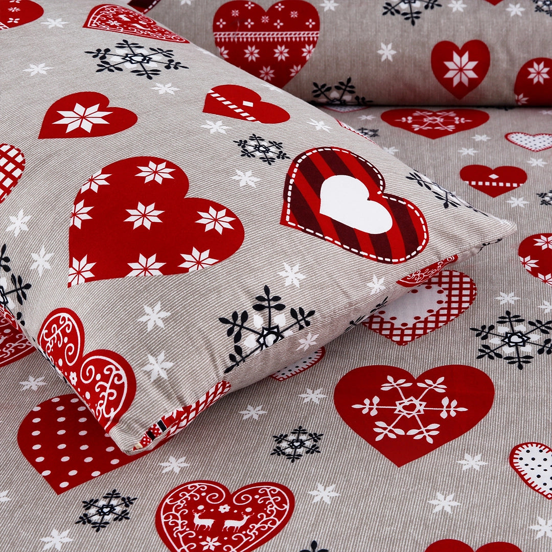 3/6 Piece - Grey & Red Love Set - 3249
