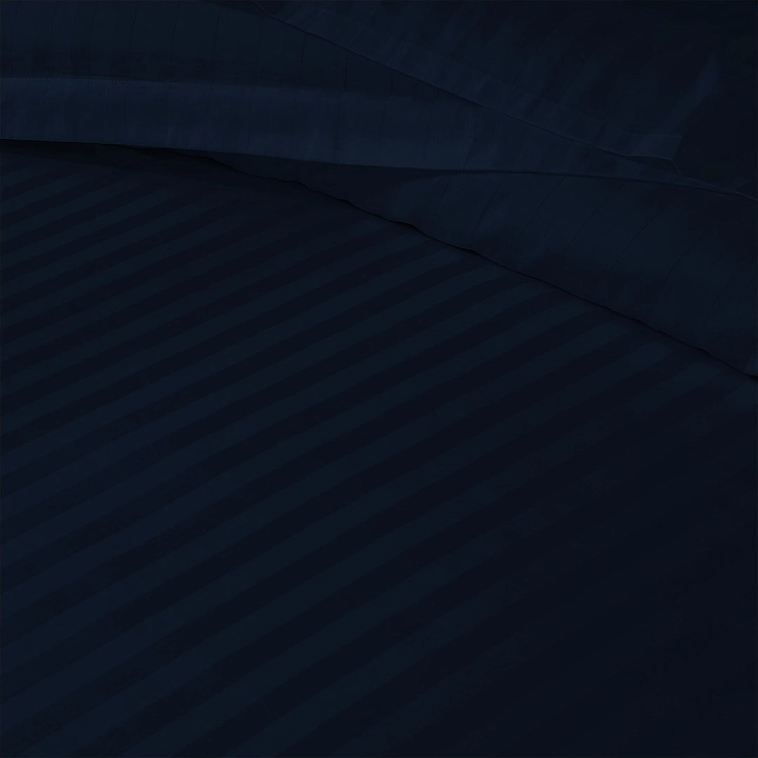 3/6 Piece - Deep Midnight Blue Striped Set - 3322