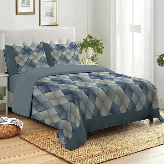 Albus Blue Bed Sheet Set