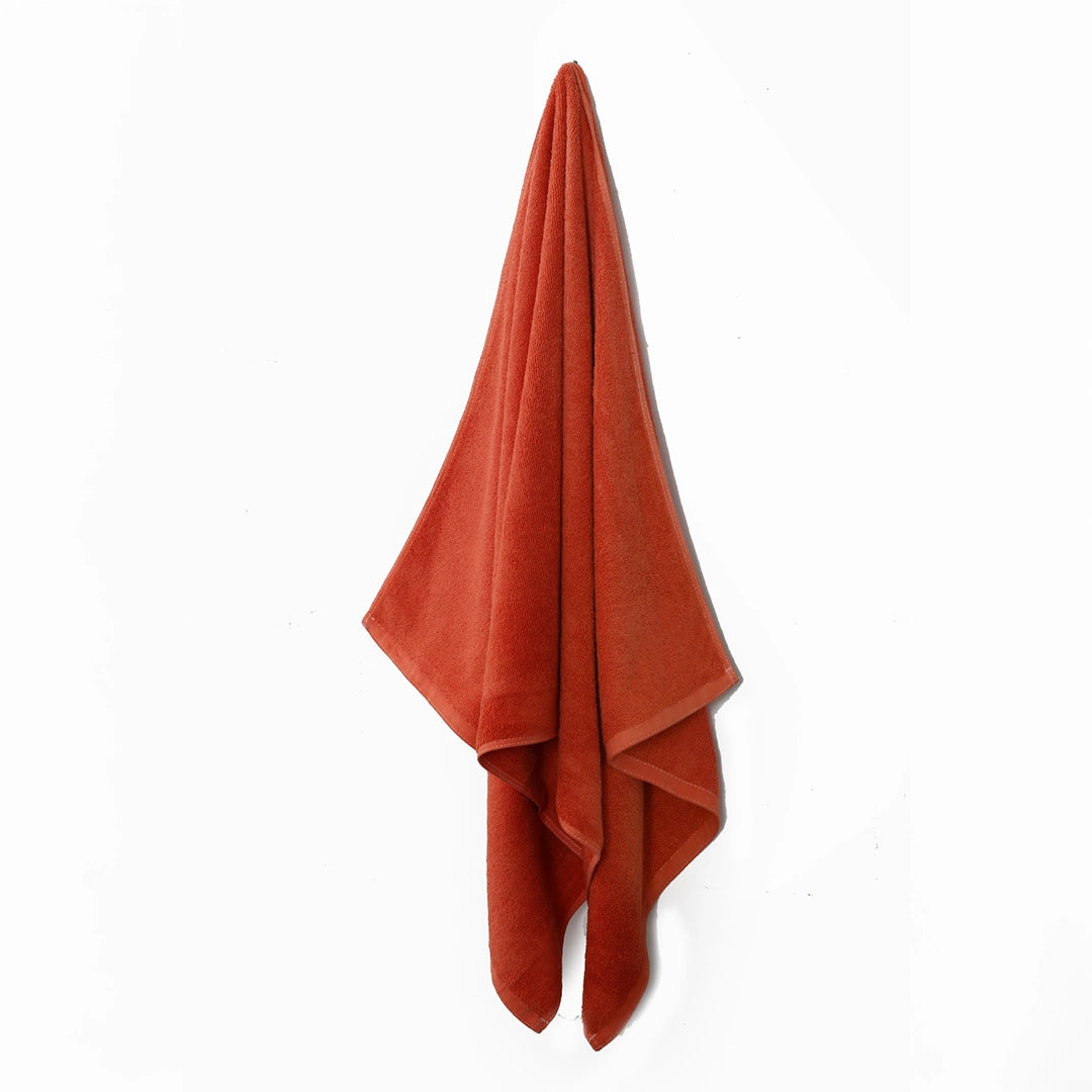 2 Piece - Brown Rust Towel - 100% Cotton