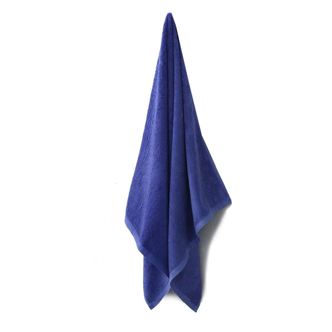 2 Piece - Light Navy Blue Towel - 100% Cotton