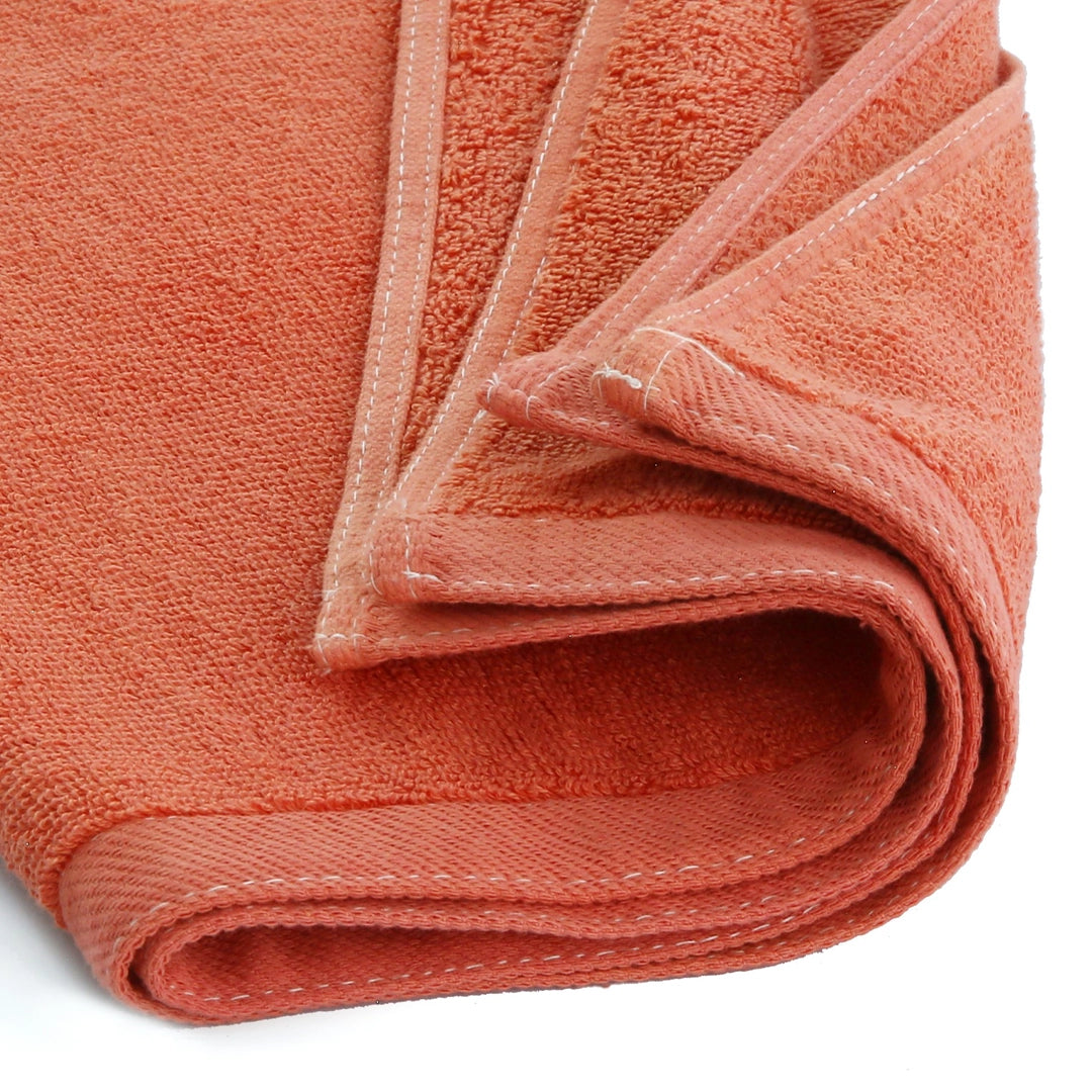 2 Piece - Brick Orange Towel - 100% Cotton