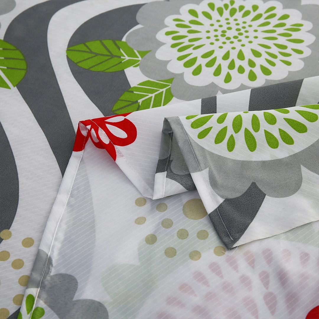 3/6 Piece - Crimson Bloom & Silver Wave Ensemble Set - 3349