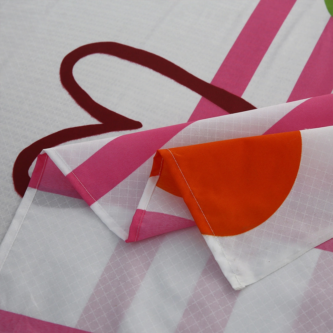 3/6 Piece - Candy Stripe & Crimson Heart Ensemble Set - 3344