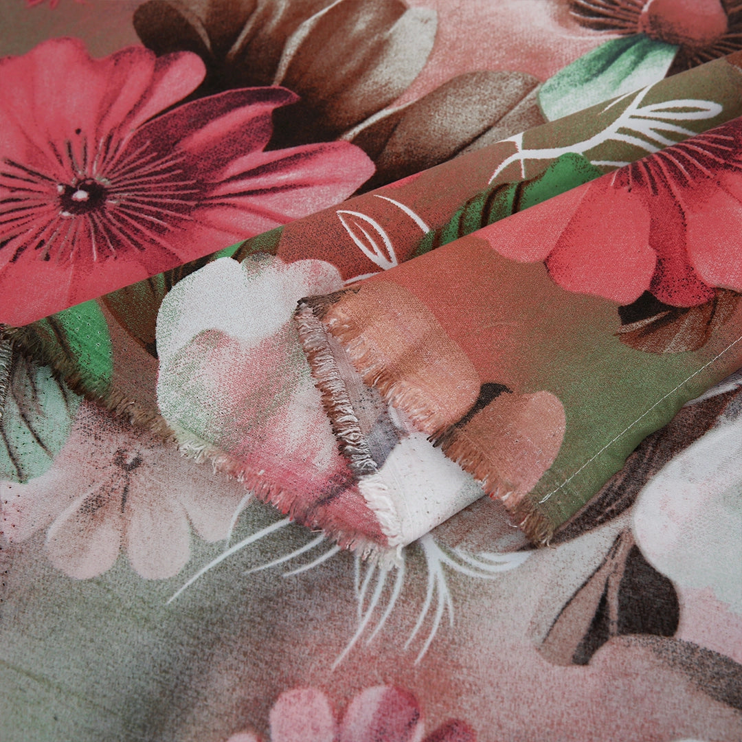 3/6 Piece - Floral Garden Bedspread Set - 3368