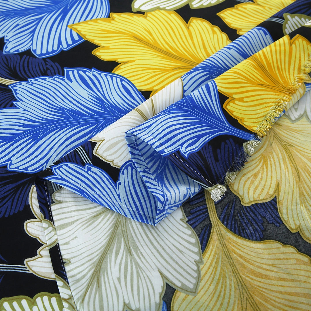 3/6 Piece - Blue & Yellow Large Leaf Set - 3382