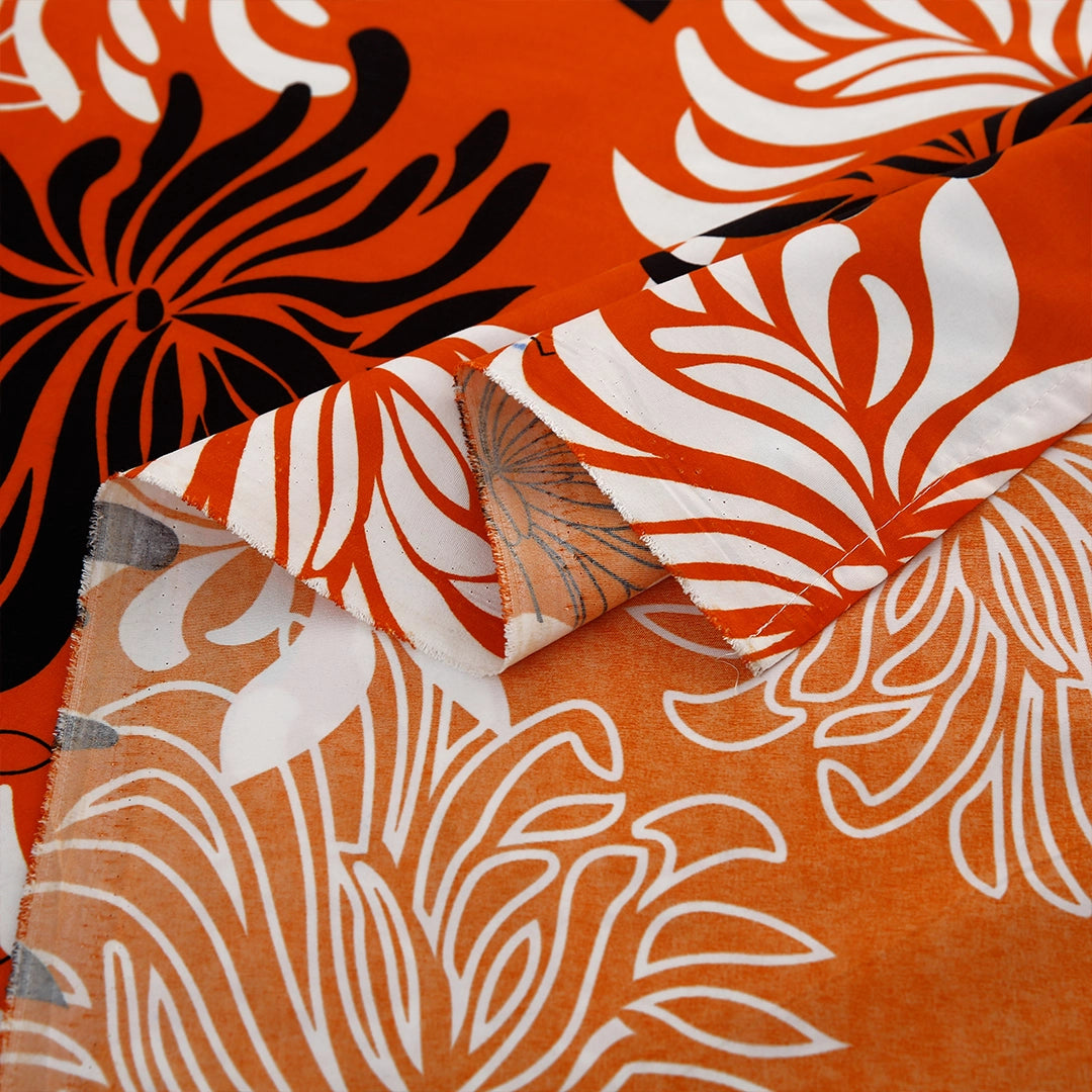 3/6 Piece - Orange & Black Bloom Set - 3377