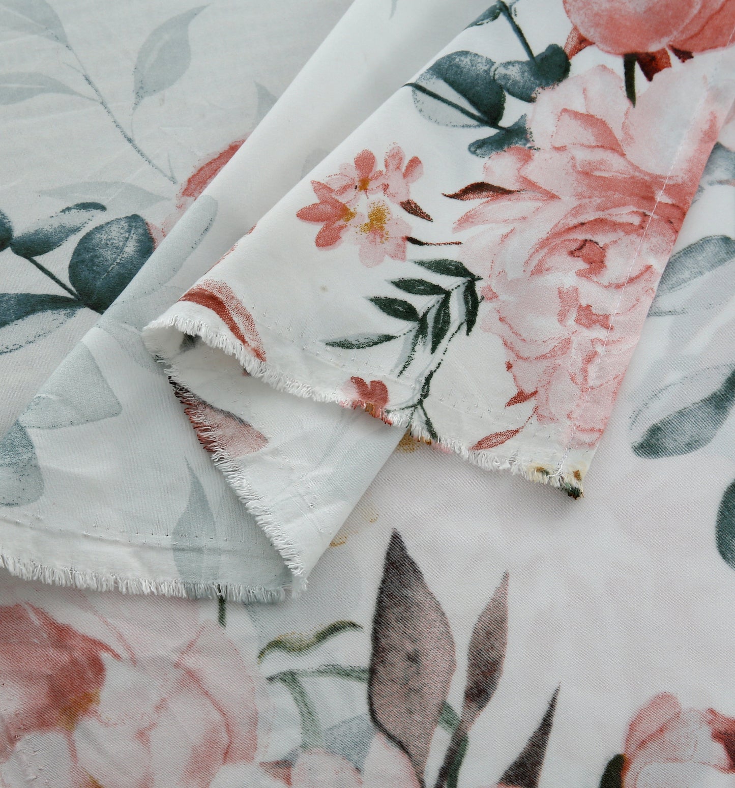 6 Piece - Dhalia Roses Printed Duvet Cover Set