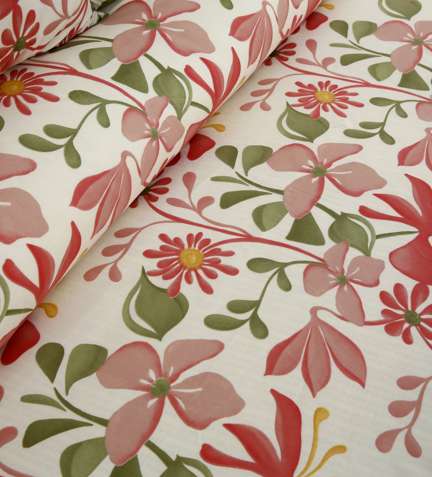 6 Piece - Spring Floral Printed Duvet Cover Set