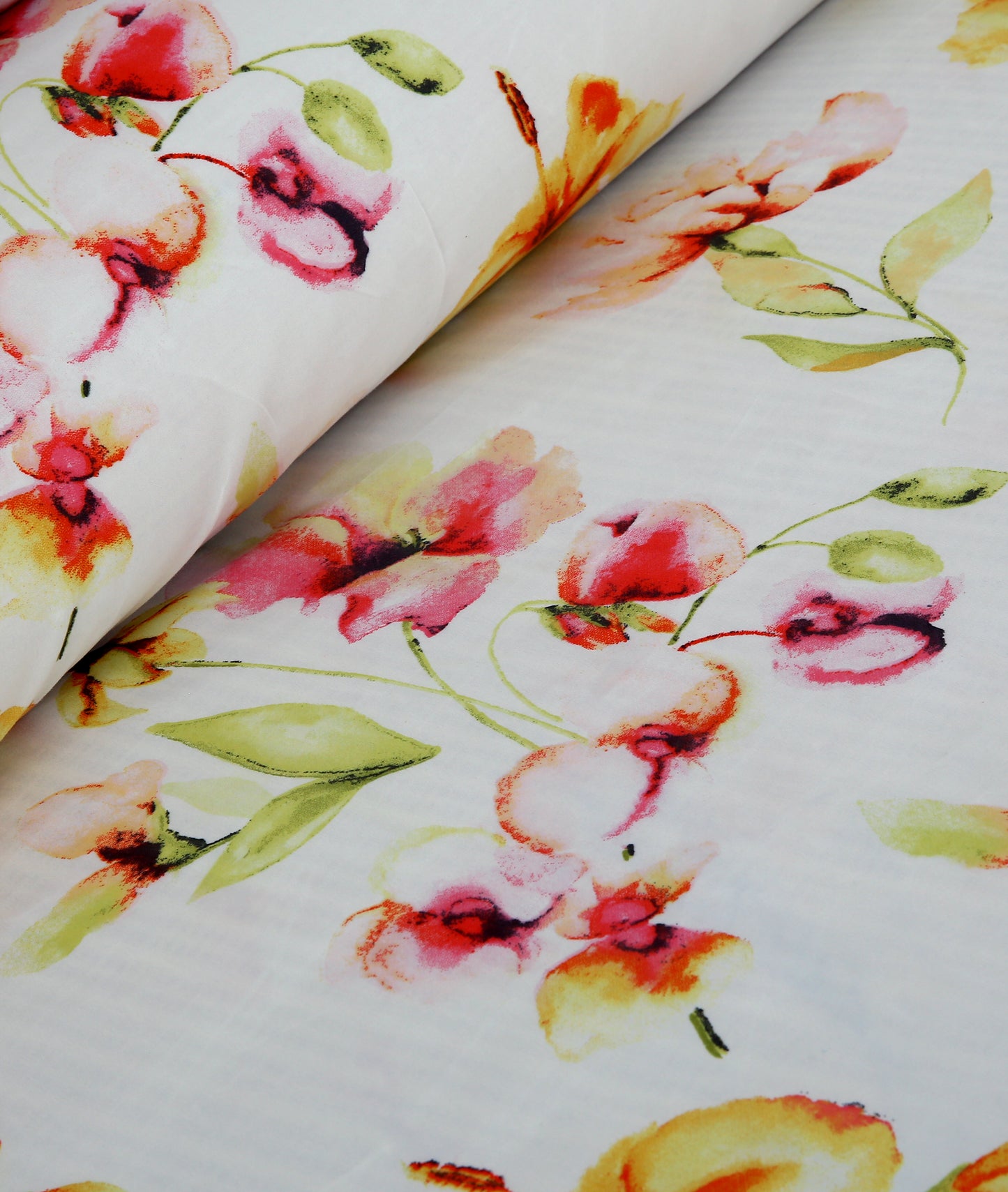 3/6 Piece - Ivory Calico Flower Set - 3229