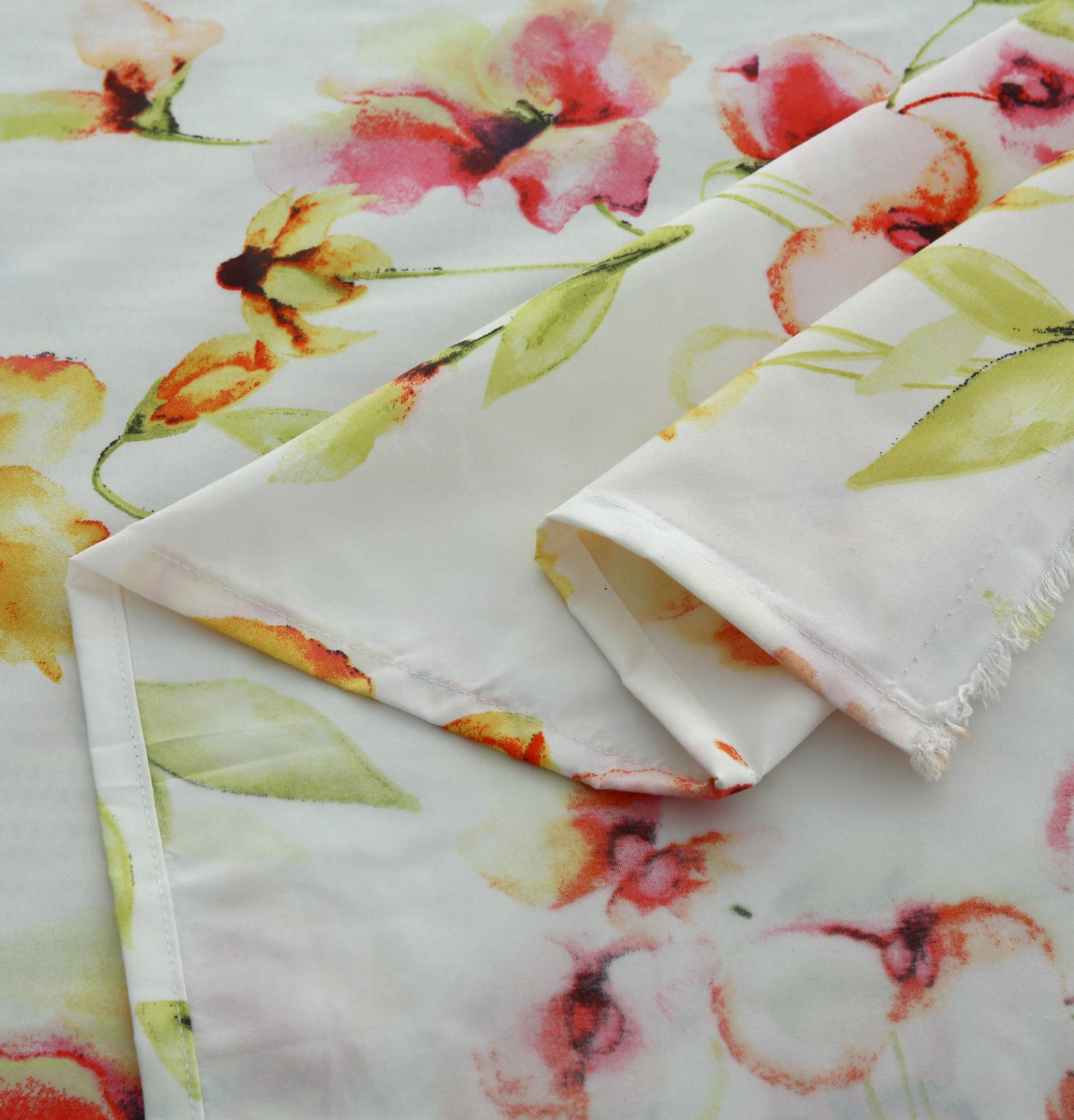 3/6 Piece - Ivory Calico Flower Set - 3229