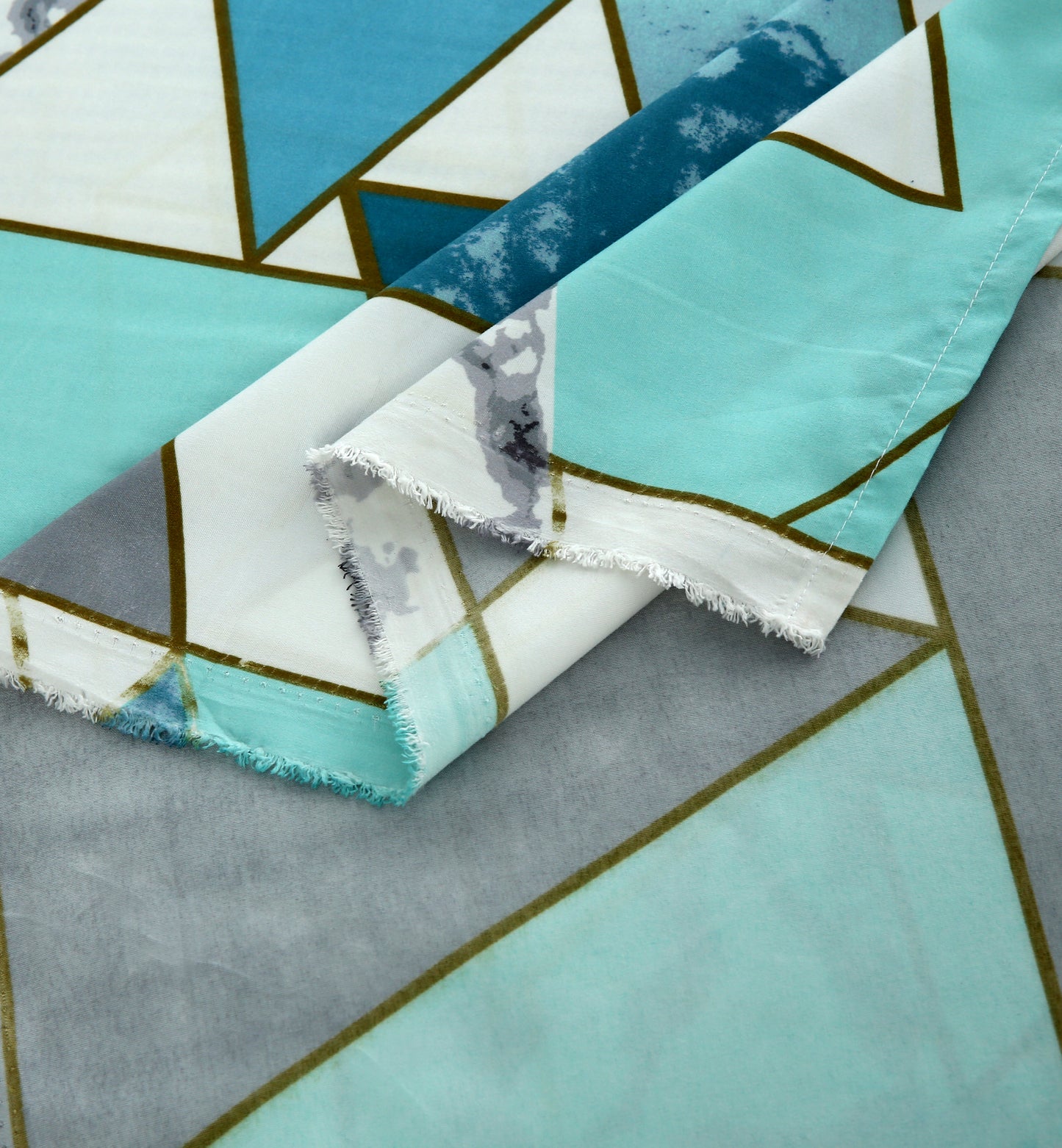 6 Piece - Zinc & Sky Abstract Printed Duvet Cover Set
