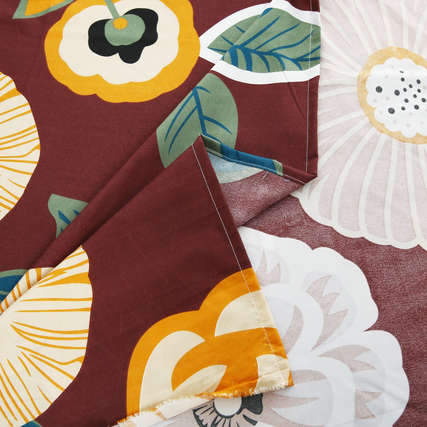 3/6 Piece - Brown Floral Canvas Set - 3193