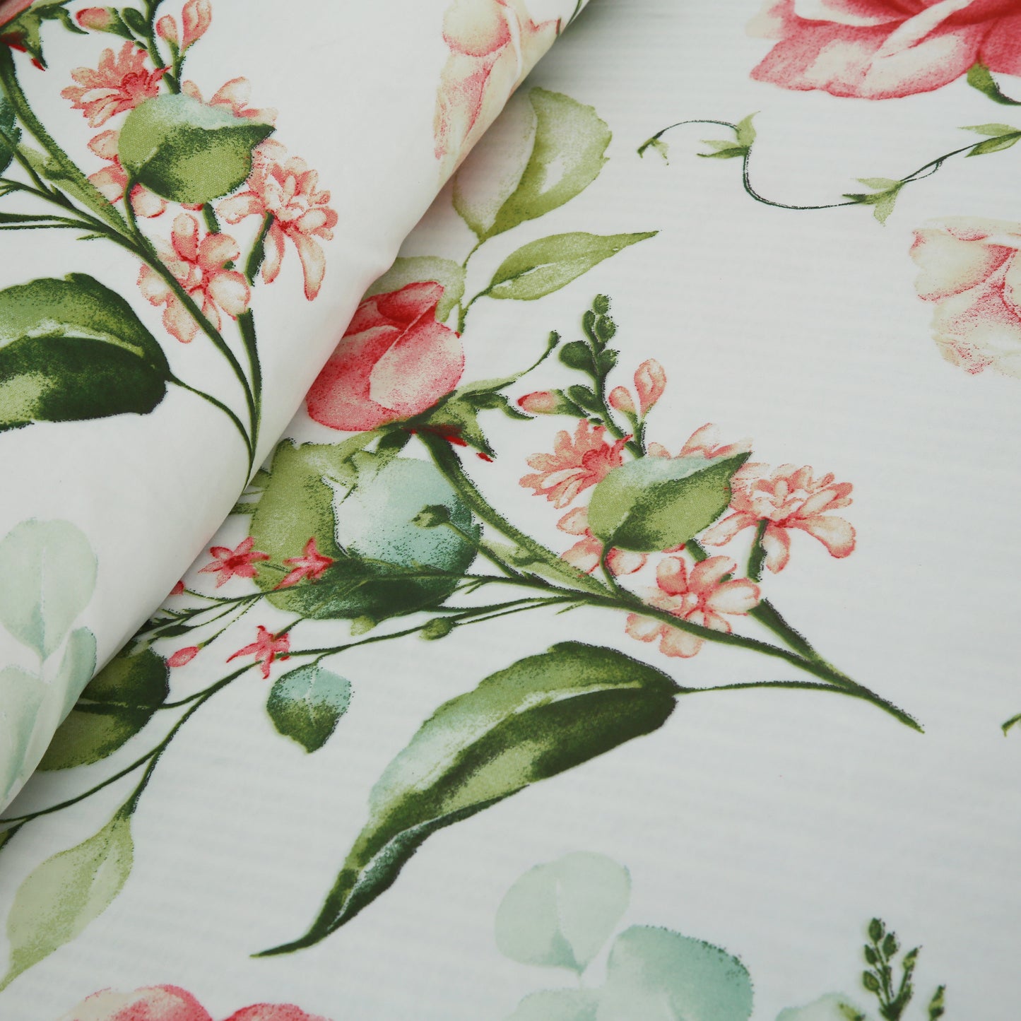 6 Piece - Ivory Gift Wrap Printed Duvet Cover Set