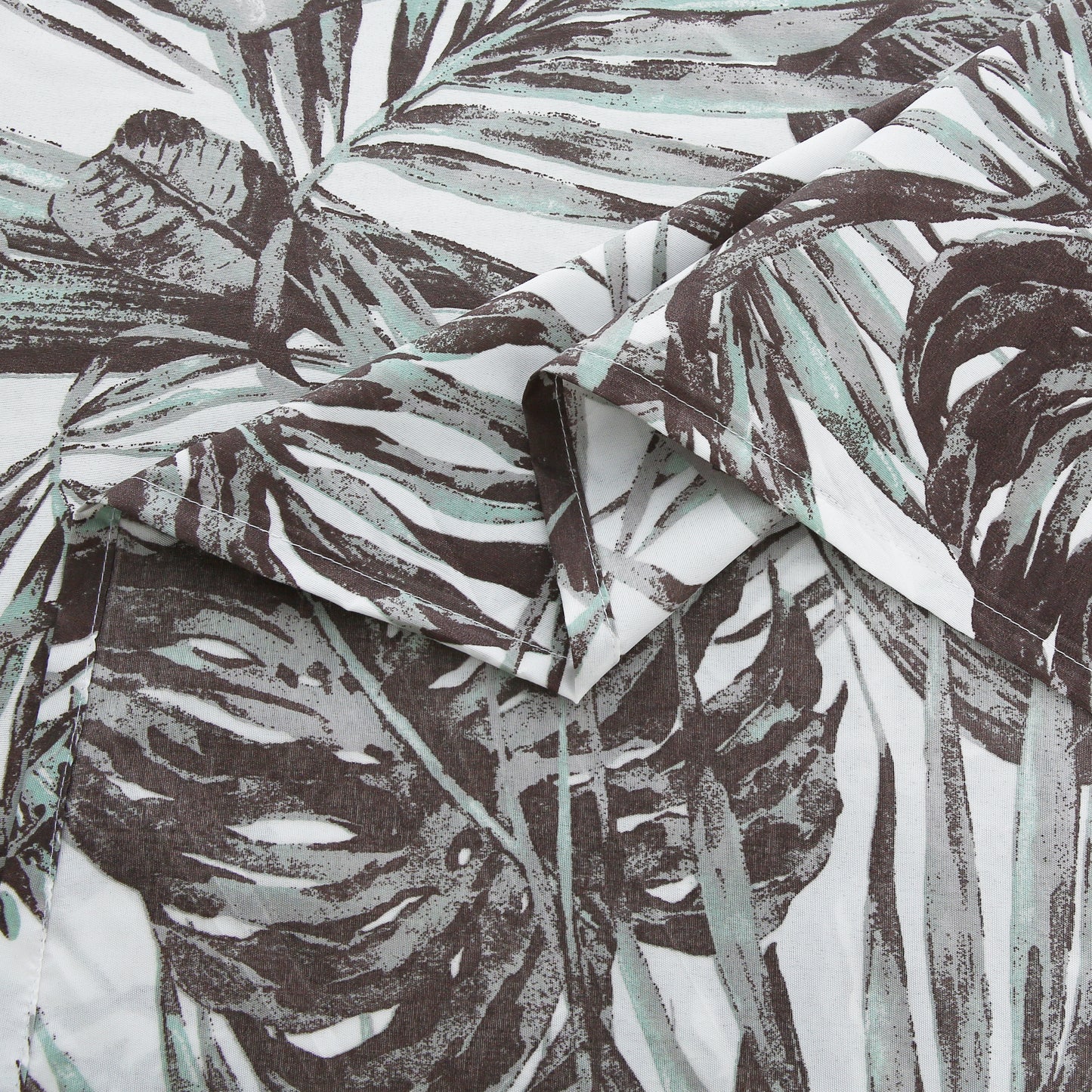 3/6 Piece - Palm Leaves Flowered Set - 3170