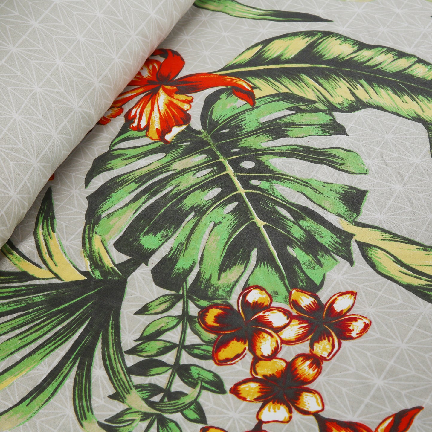 3/6 Piece - Tropical Grey Floral Set - 3169