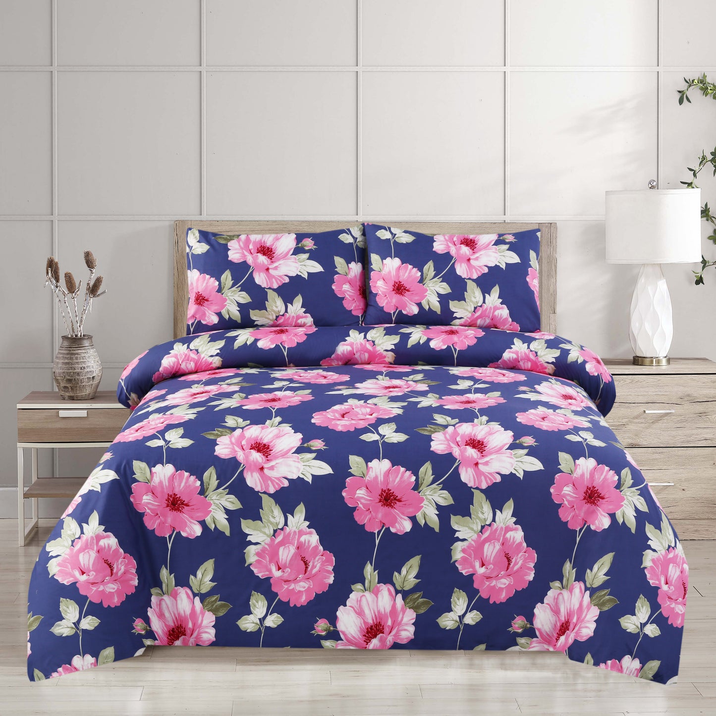 3/6 Piece - Roses on Blue Set - 3208