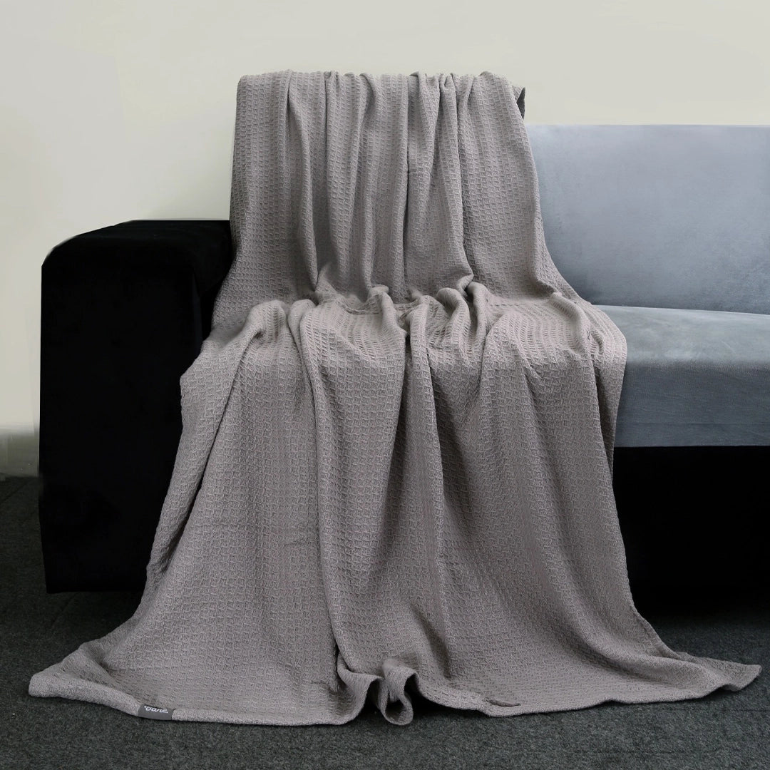 Light Grey - Waffle Thermal Blanket