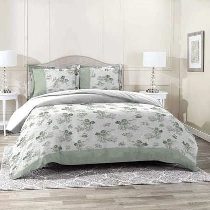 Demi Green Floral Printed Pillow Pair