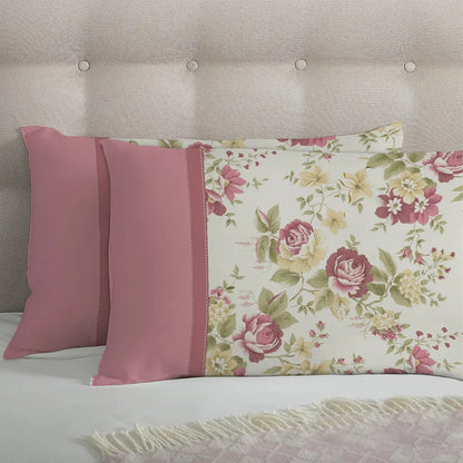 3 Piece - Opium Rose Printed Bed Sheet Set - 1090