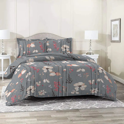 3/6 Piece - Dove Grey Petals Set - 2040