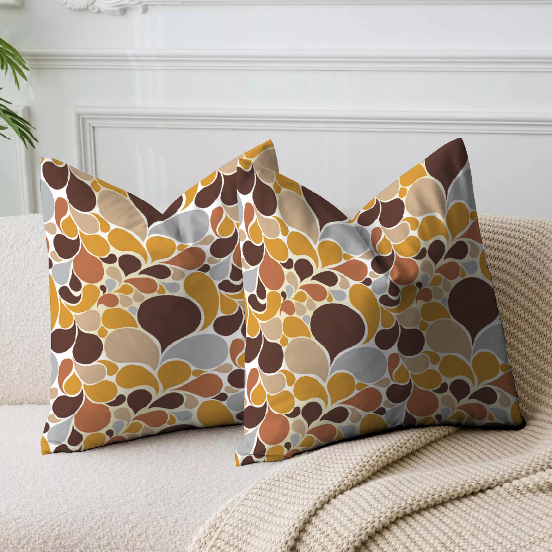 Rustic Hues Printed Cushion Cover