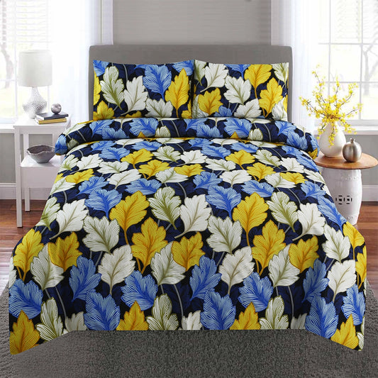 3/6 Piece - Blue & Yellow Large Leaf Set - 3382