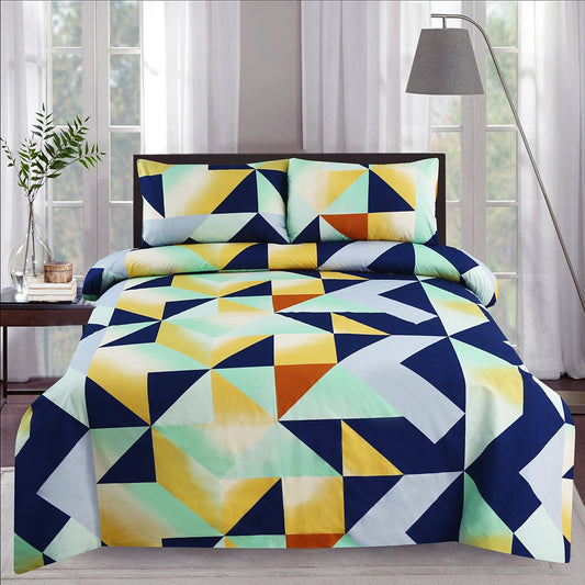 3/6 Piece - Vibrant Multi-Color Triangle Set - 3387