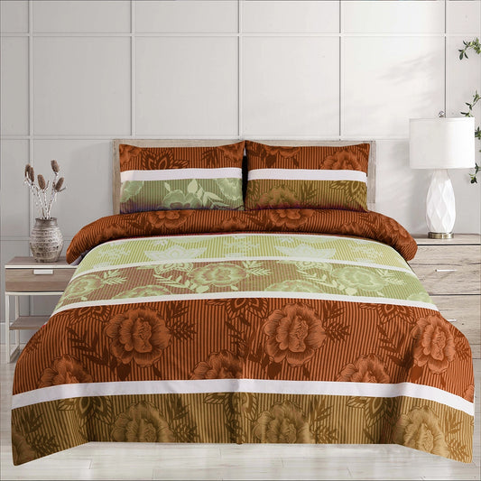 3/6 Piece - Terracotta Bloom & Olive Ribbon  Set - 3348