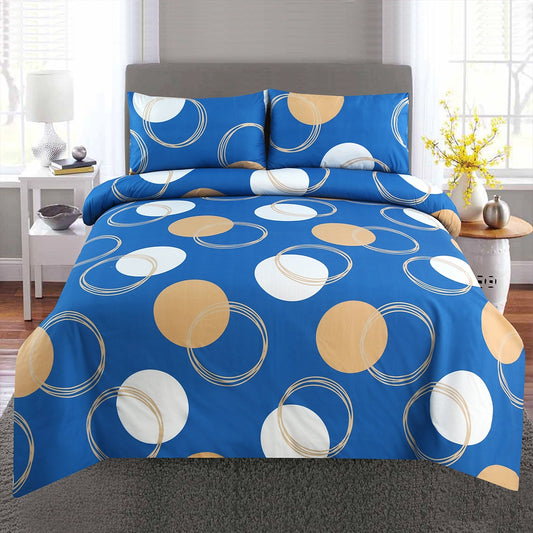 3/6 Piece - Royal Blue & Peach Ring Set - 3384