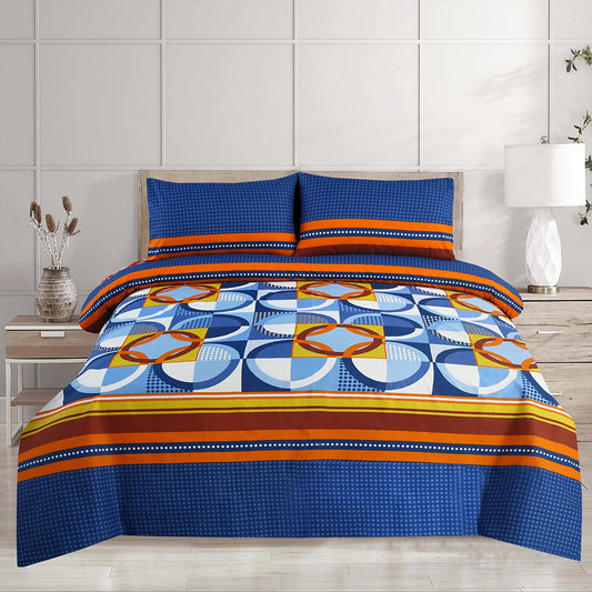 3/6 Piece - Cobalt Mosaic & Amber Ribbon Set - 3354