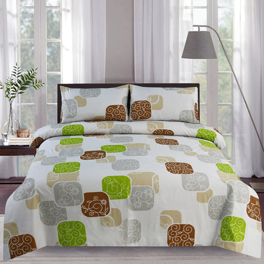 3/6 Piece - Chocolate Swirl & Lime Mosaic Ensemble Set - 3358