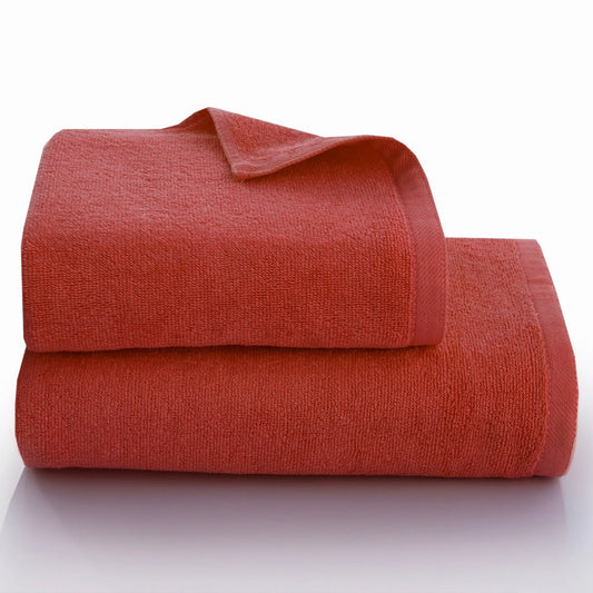2 Piece - Brown Rust Towel - 100% Cotton