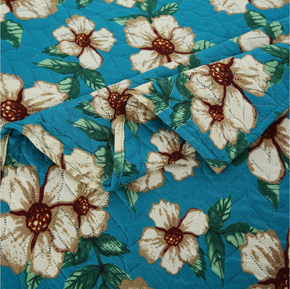 Turquoise Flora - Bedspread Set