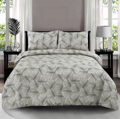 3/6 Piece - Hexa Grey Lined Set - 3161