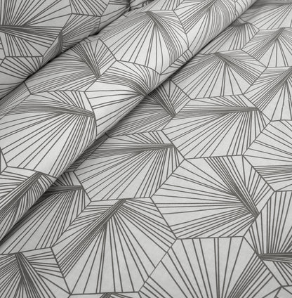 3/6 Piece - Hexa Grey Lined Set - 3161