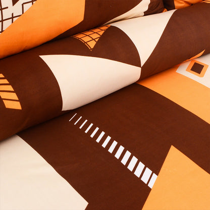 3/6 Piece - Brown & Orange 3D Block  Set - 3396