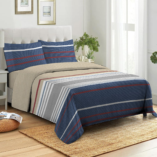 3 Piece - Nautical Bradford Bed Sheet Set - 3013