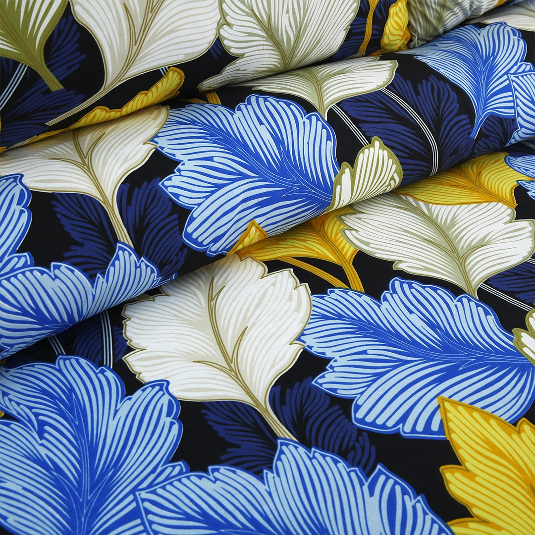 3/6 Piece - Blue & Yellow Large Leaf Set - 3382