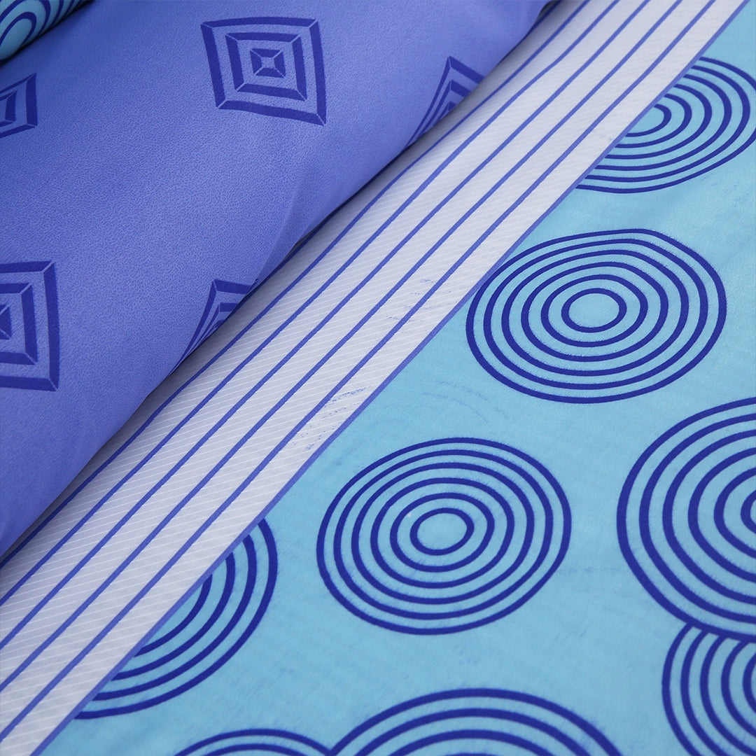 3/6 Piece - Linear Blue Diamond Set - 3336