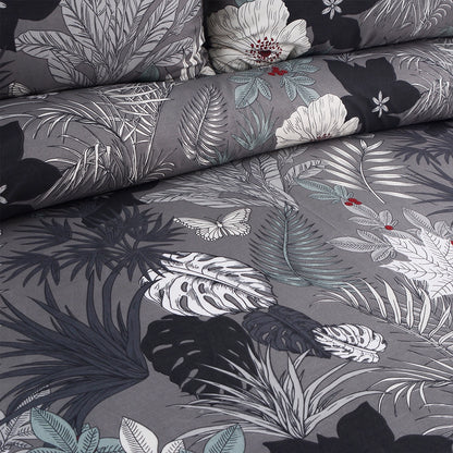 3/6 Piece - Grey Garden Tropical Print Set - 3390