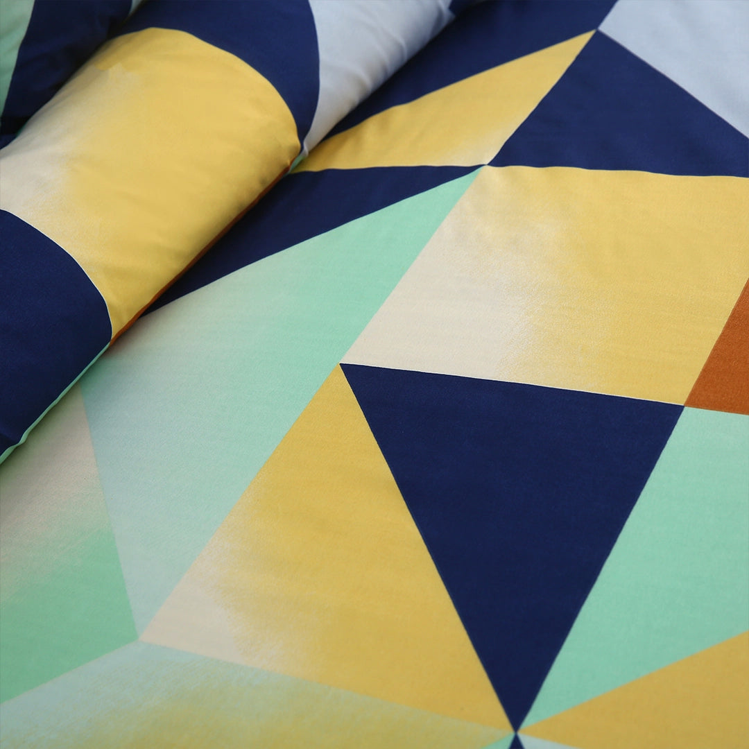 3/6 Piece - Vibrant Multi-Color Triangle Set - 3387