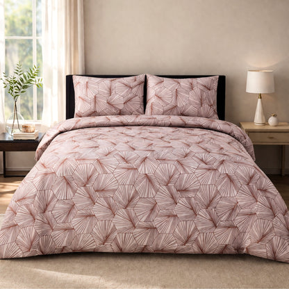 3/6 Piece - Hexa Pink Lined Set - 3165