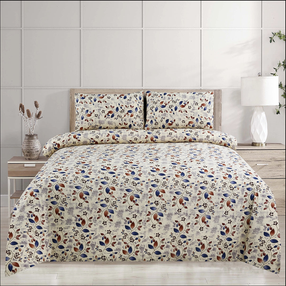 3/6 Piece - Blue & Rust Leaf Set - 3240