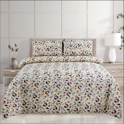 3/6 Piece - Blue & Rust Leaf Set - 3240