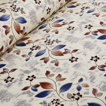 3/6 Piece - Blue & Rust Leaf Set - 3240